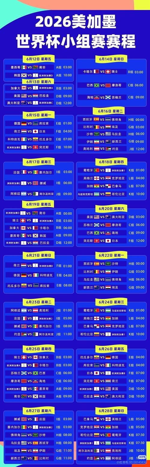 2026世界杯直播详细安排全程直播在哪里看 2026世界杯直播详细安排全程直播在哪里看